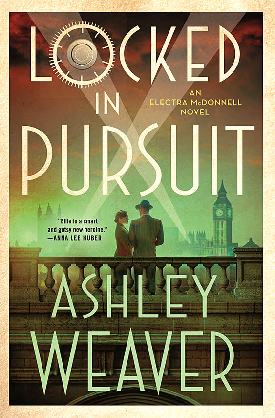 Locked in Pursuit by Ashley Weaver (WW Book Cover)