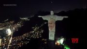 In Brazil the iconic Christ the Redeemer statue lights up to honour the Pope's new book (Video)