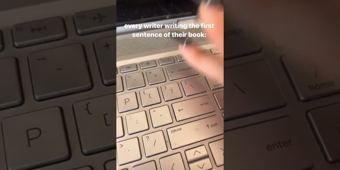 how to write the first sentence #writing #novel