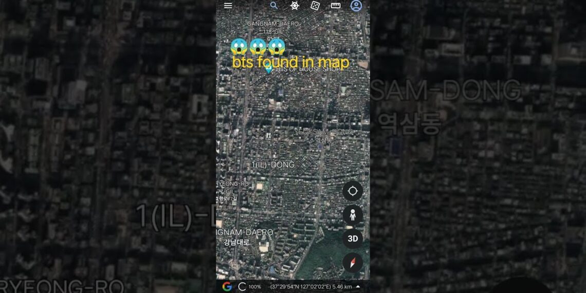 😬😬bts found in Google map😱😱😱