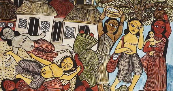 This anthology of patachitra and comics shows the spectre of hunger is still alive This anthology of patachitra and comics shows the spectre of hunger is still alive