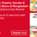 Book launch: Poverty, Gender & Health in the Slums of Bangladesh Book launch: Poverty, Gender & Health in the Slums of Bangladesh
