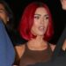 Megan Fox goes braless under a sheer tank top at reading for her poetry book Pretty Boys Are Poisonous in NYC after revealing she suffered a miscarriage with fiance Machine Gun Kelly
