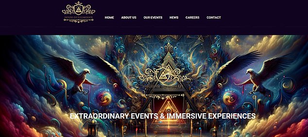 The website vaguely hints at a variety of unique experiences House of Illumanti can provide
