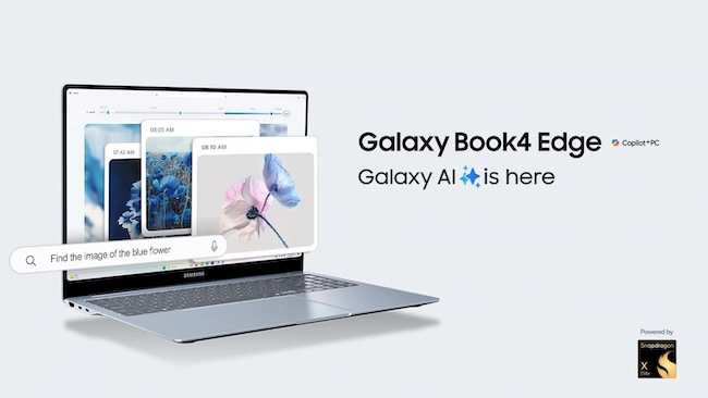 Samsung Electronics Unveils New On-device AI Laptop Galaxy Book 4 Edge Samsung Electronics Unveils New On-device AI Laptop Galaxy Book 4 Edge