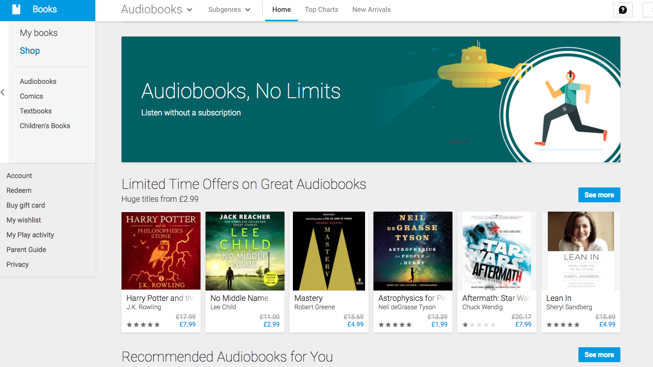 Google Audiobooks