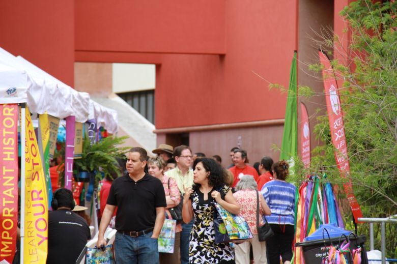 Texas Book Festival organizers estimate anywhere between 1,000 and 2,000 attendees for the inaugural event in San Antonio. Photo by Shane Kyle.