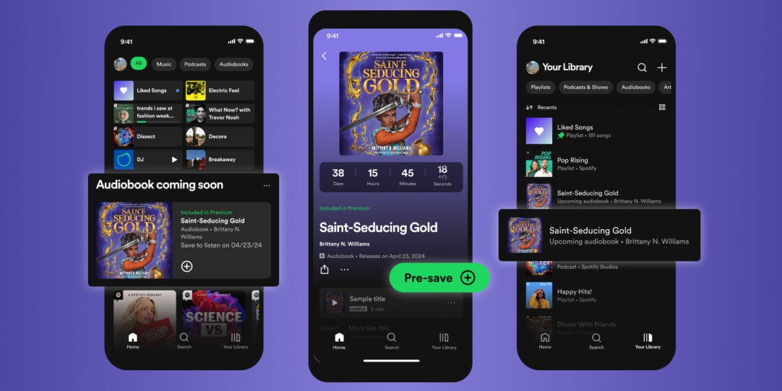 Spotify’s Audiobooks will get their own ‘Countdown Pages’ to tease upcoming new releases