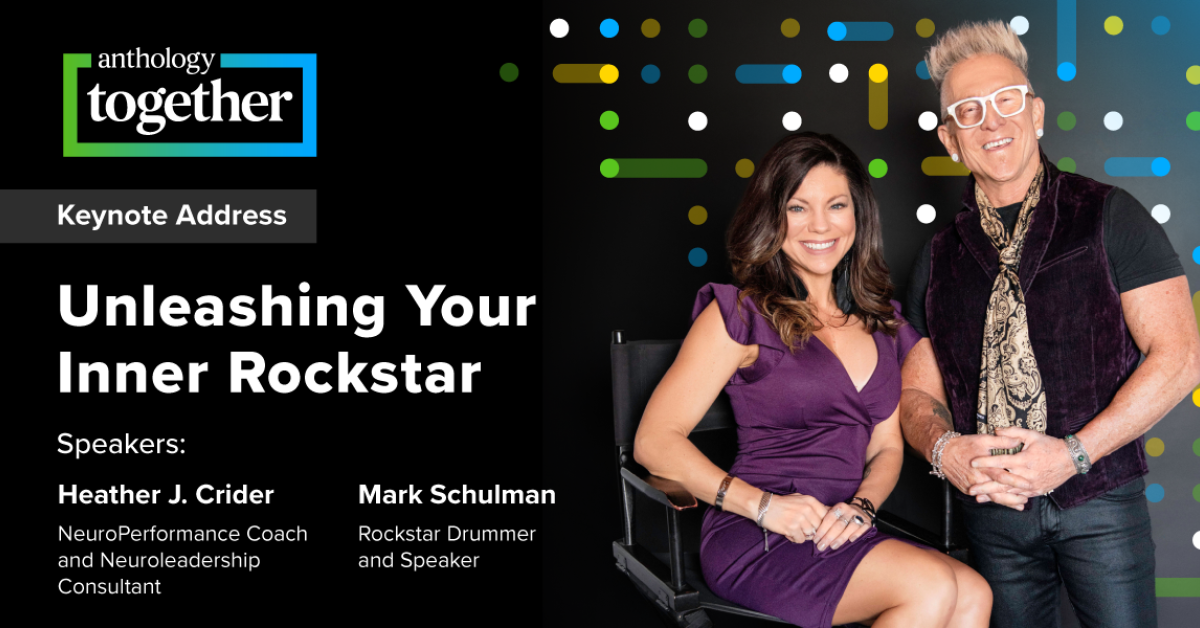 Unleash Your Inner Rockstar at Anthology Together 2024 as Drummer Mark Schulman and Neuro Performance Coach Heather J. Crider Inspire EdTech Leaders and Students to be Bold and Embrace New Opportunities Unleash Your Inner Rockstar at Anthology Together 2024 as Drummer Mark Schulman and Neuro Performance Coach Heather J. Crider Inspire EdTech Leaders and Students to be Bold and Embrace New Opportunities