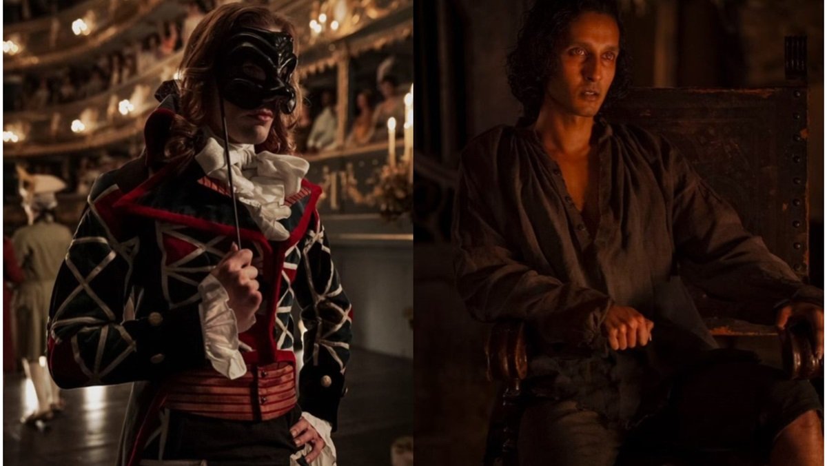 Sam Reid as Lestat and Assad Zaman as Armand in the Interview with the Vampire episode No Pain.