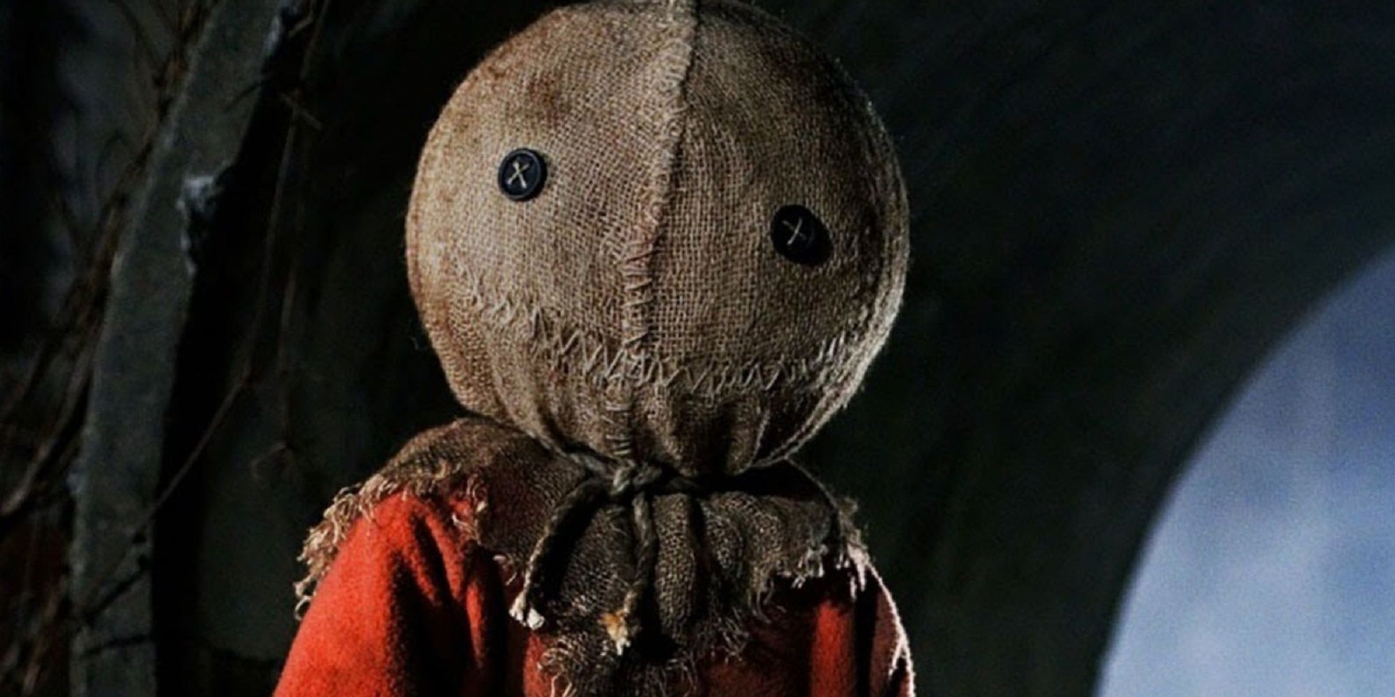 Sam with his burlap sack head in Trick 'r Treat.