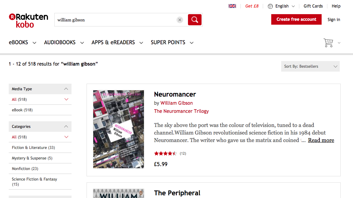 Kobo Audiobooks