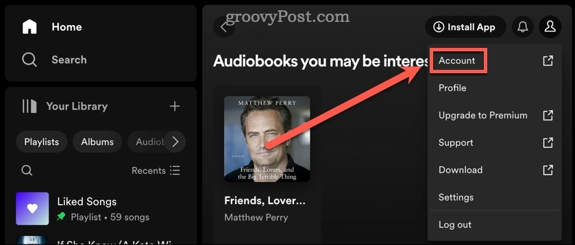 spotify account settings