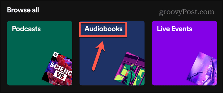 spotify audiobooks
