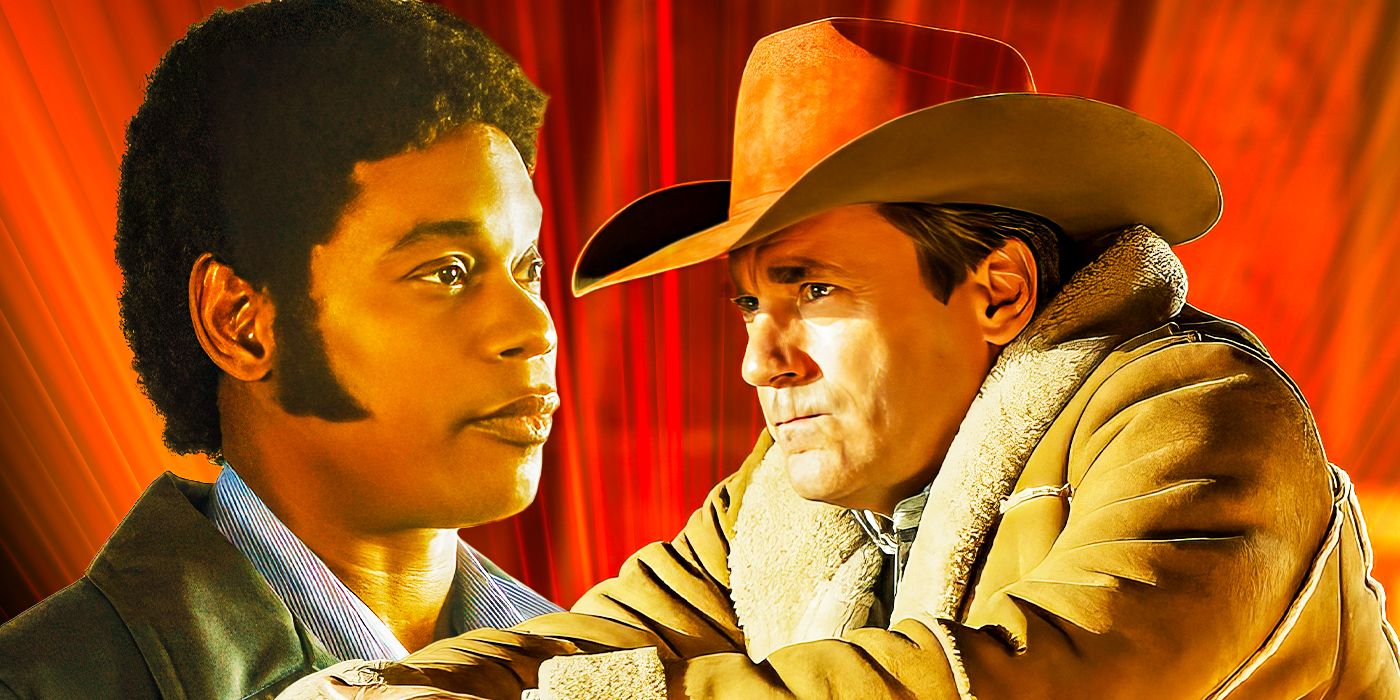 Jon Hamm as Roy Tillman and Bokeem Woodbine as Mike Milligan from Fargo