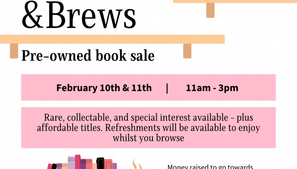 Books & Brews – 2 Day Book Sale | Community Events | News | Macclesfield Nub News