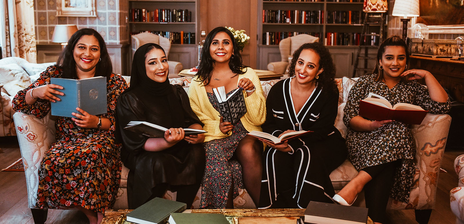Mimi, Omma, Jess, Linda and Tanya from The Candid Book Club. Photograph courtesy of The Candid Book Club