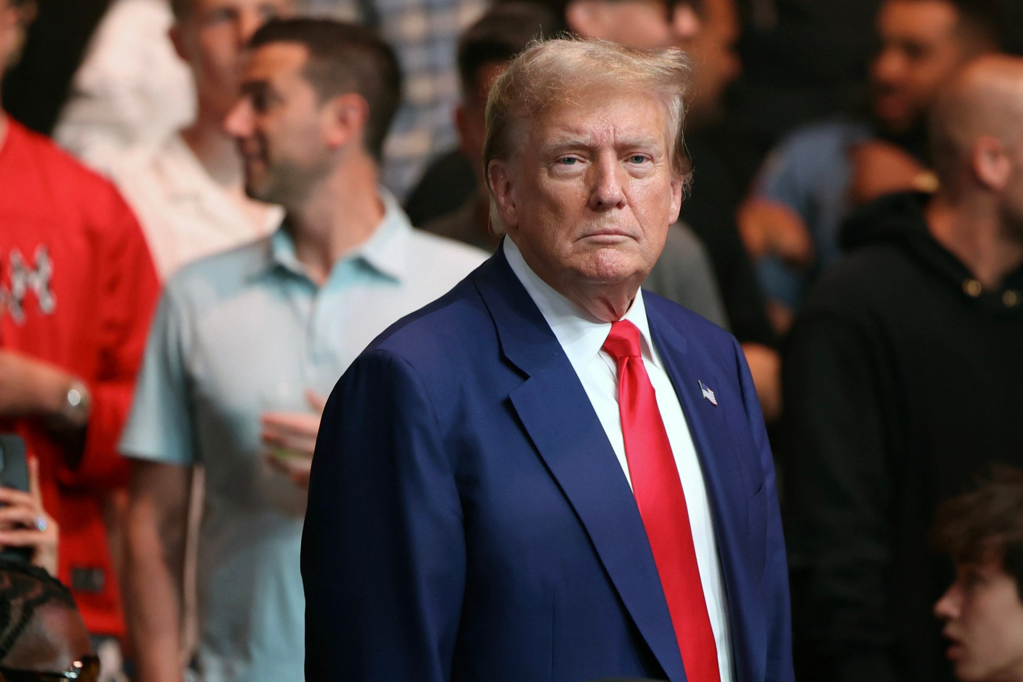 Donald Trump at UFC 302 in June. Photo: Getty Images/TNS