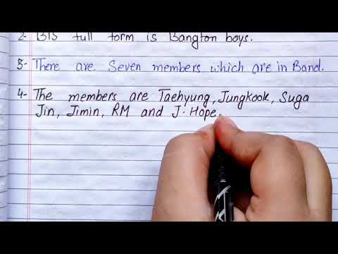 10 lines essay on BTS in English