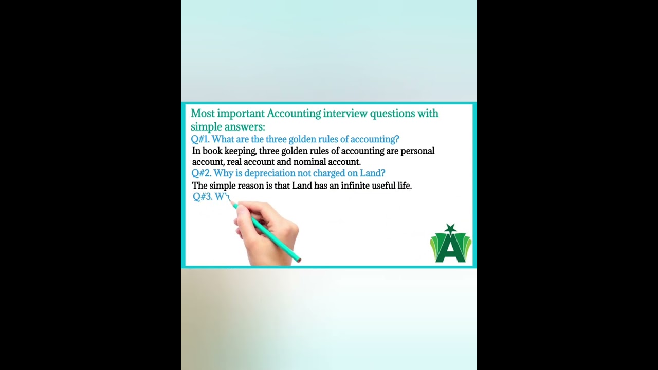 Accountant interview Questions and answers #shortvideo Accountant interview Questions and answers #shortvideo