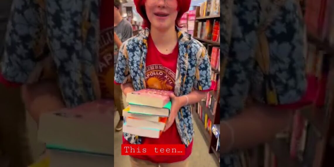 Book shopping with my teen