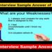What are your Weaknesses ? | Interview sample answer of tell me about ur weakness English | #shorts What are your Weaknesses ? | Interview sample answer of tell me about ur weakness English | #shorts