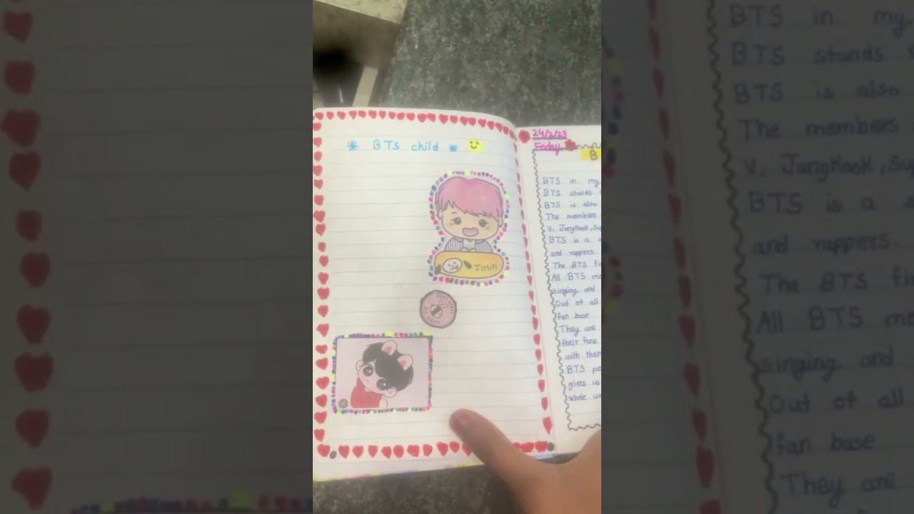 BTS Book  pls like share and subscribe my channel￼