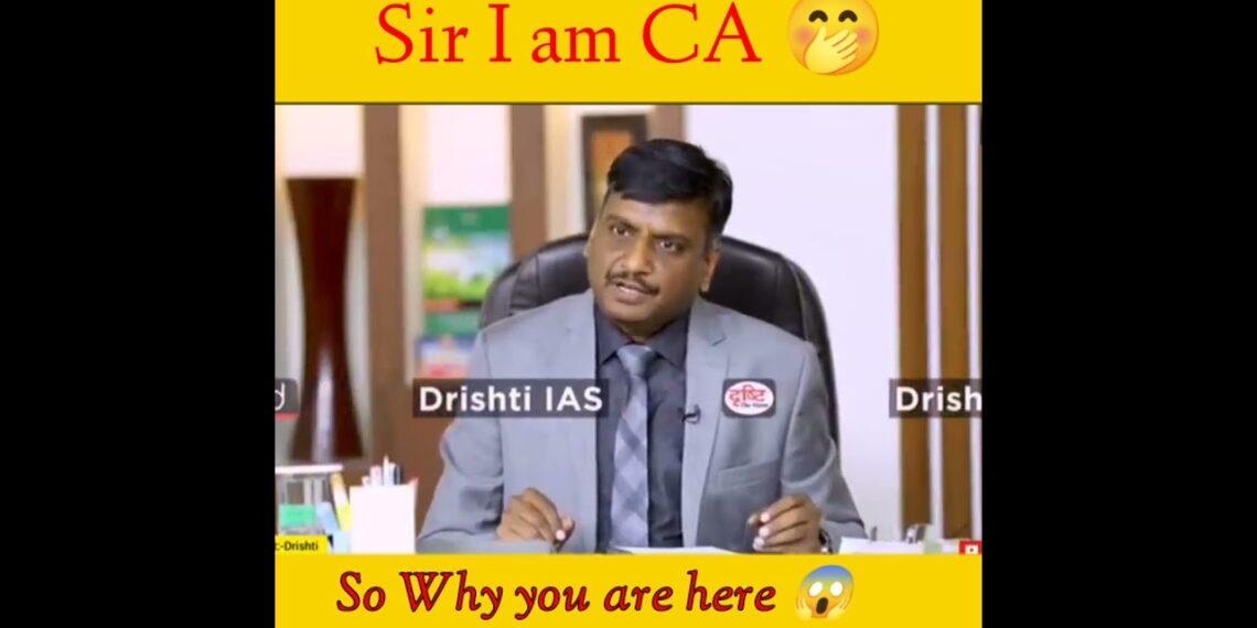 Sir I am CA 🤭 mock interview #upsc  #shorts