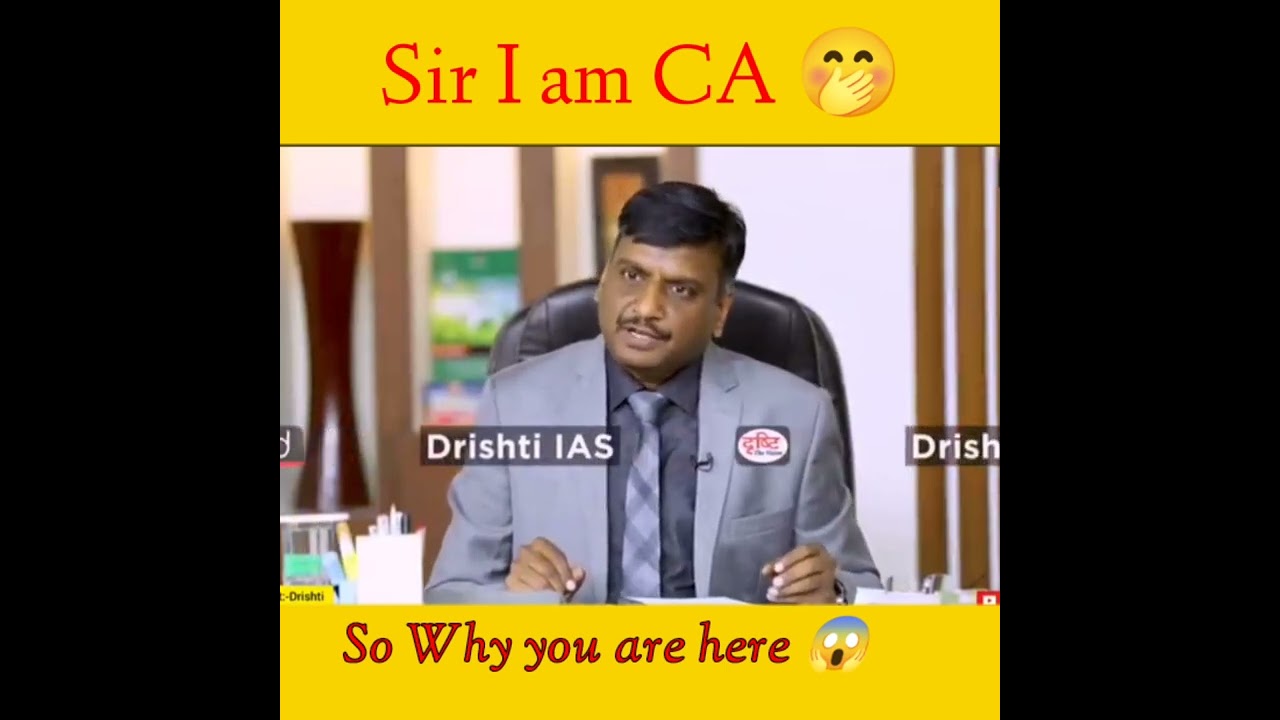 Sir I am CA 🤭 mock interview #upsc  #shorts Sir I am CA 🤭 mock interview #upsc  #shorts