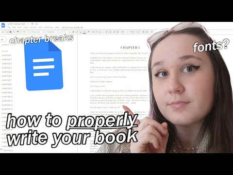 HOW TO SET UP YOUR BOOK MANUSCRIPT?✨google/word doc tools and tips structure novel chapters tutorial
