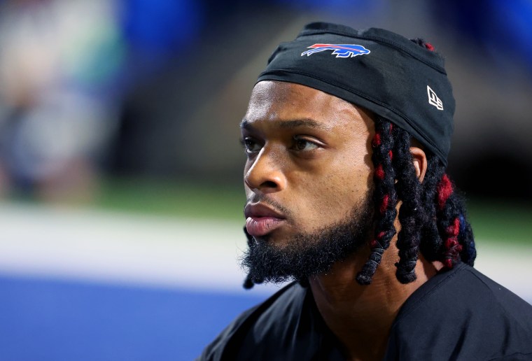Damar Hamlin #3 of the Buffalo Bills