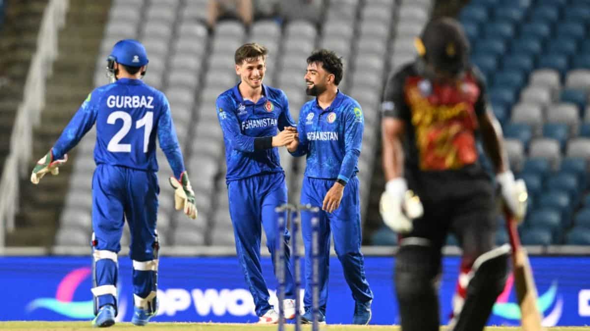 Afghanistan beat PNG to book Super 8 berth as New Zealand crash out of T20 World Cup Afghanistan beat PNG to book Super 8 berth as New Zealand crash out of T20 World Cup