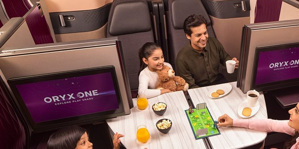 Airlines are encouraging families to book children pricey business class seats and claim new sliding doors minimize disruption for other passengers