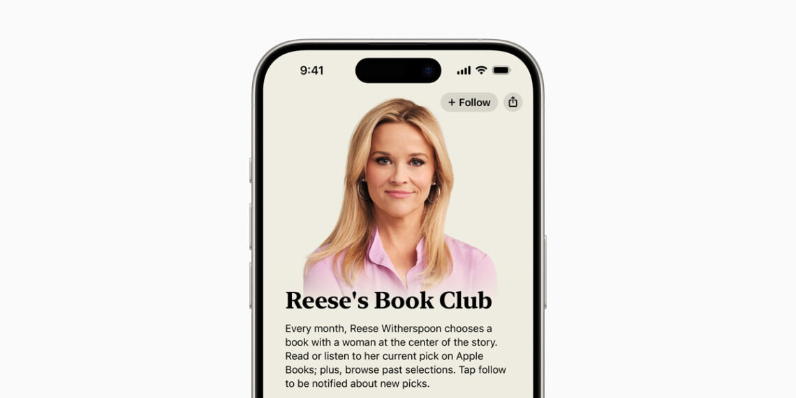 Apple Books becomes official audiobook home for Reese’s Book Club