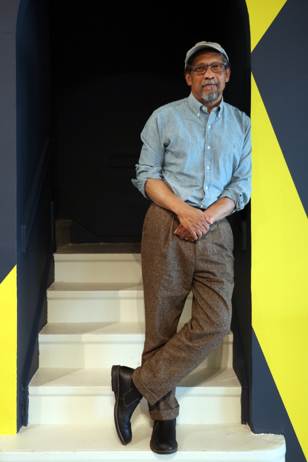 The novelist Percival Everett is seen in the Fine Arts Building on S. Michigan Avenue in Chicago before an event at the bookstore Exile in Bookville on Thursday, March 28, 2024. (Terrence Antonio James/Chicago Tribune)