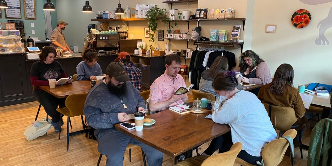 A new Bangor book club is bringing strangers together to read in silence