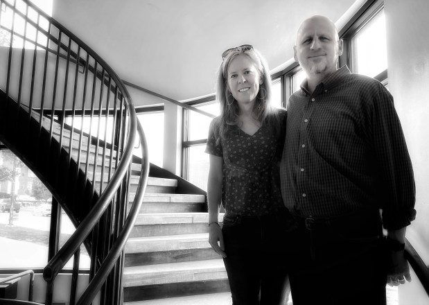 Andrea Dupree and Michael J. Henry at the new Lighthouse Writers Workshop in northeast Denver. (Provided by Lighthouse Writers Workshop)