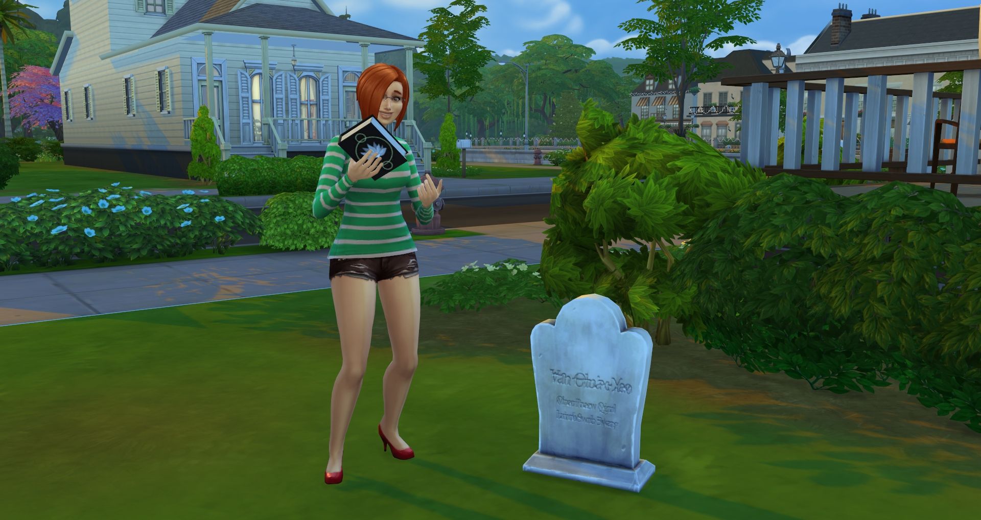 The Sims 4 Sim Using Book of Life