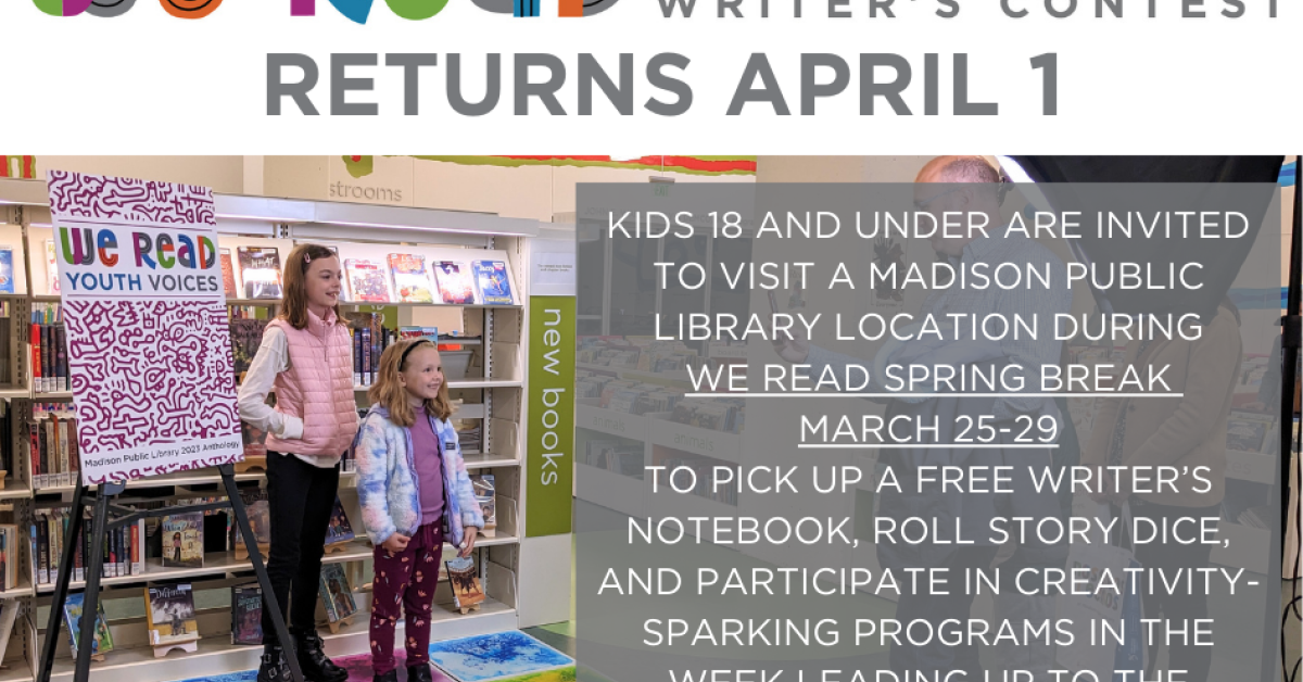City-Wide Youth Voices Writing Contest Returns April 1 | Madison Public Library City-Wide Youth Voices Writing Contest Returns April 1 | Madison Public Library