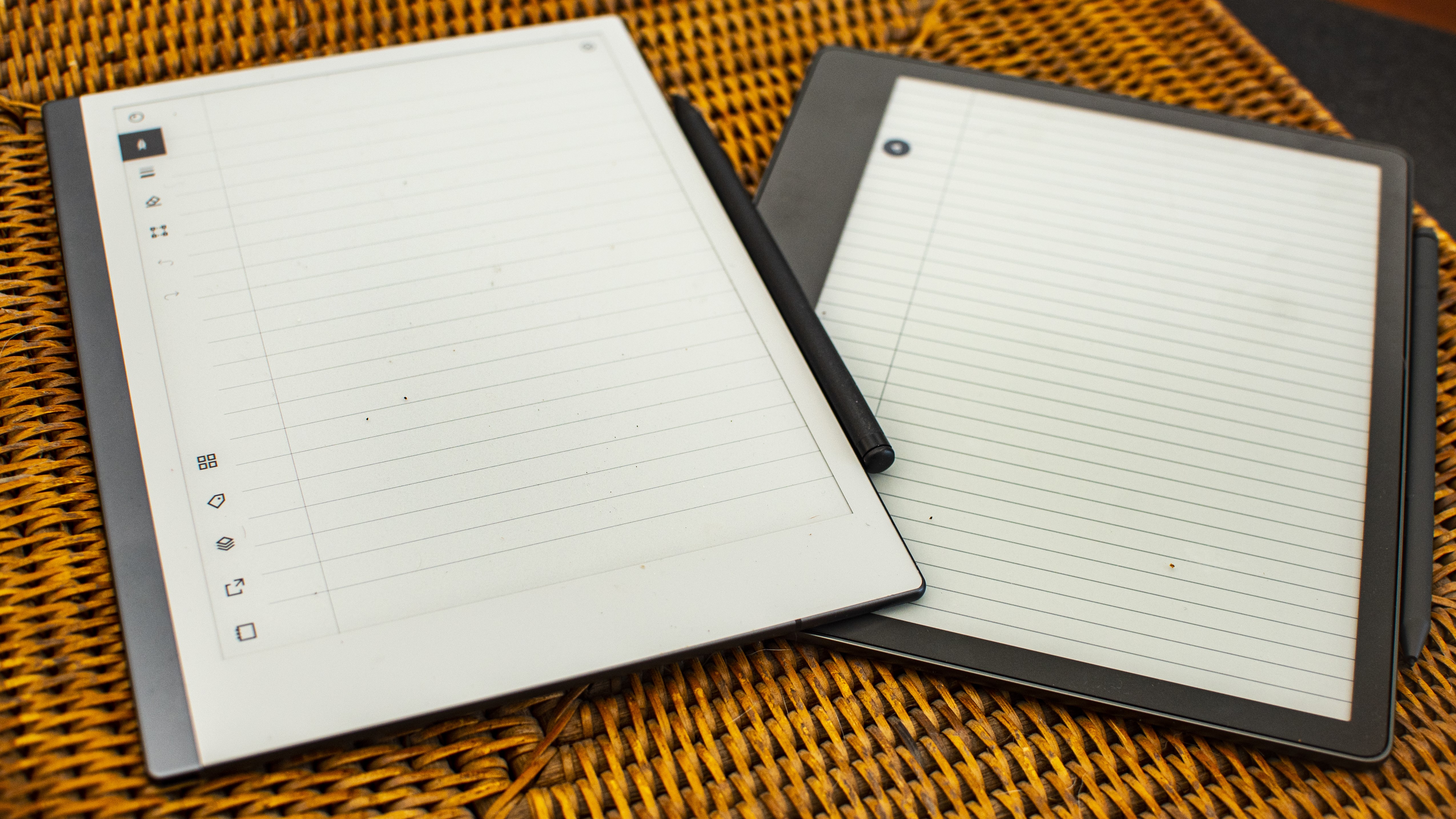 Amazon Kindle Scribe with reMarkable 2 tablet