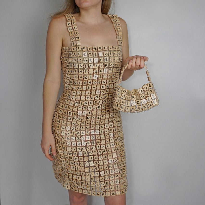 Scrabble Dress by Gab Bois