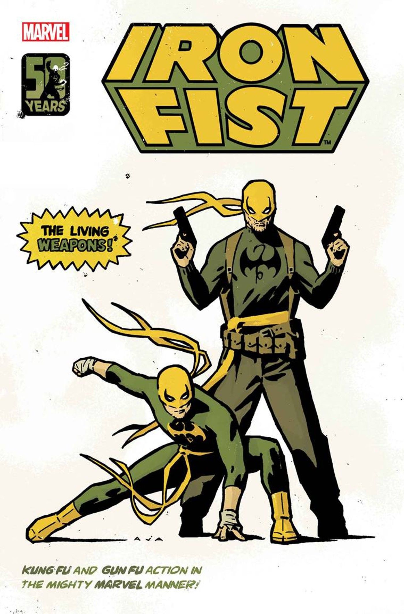 iron fist 50 years comic david aja cover