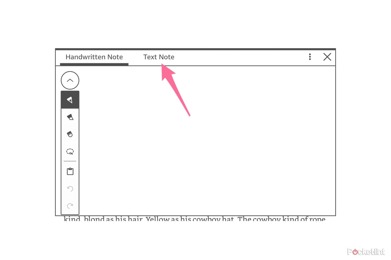 Kindle Scribe Text Note