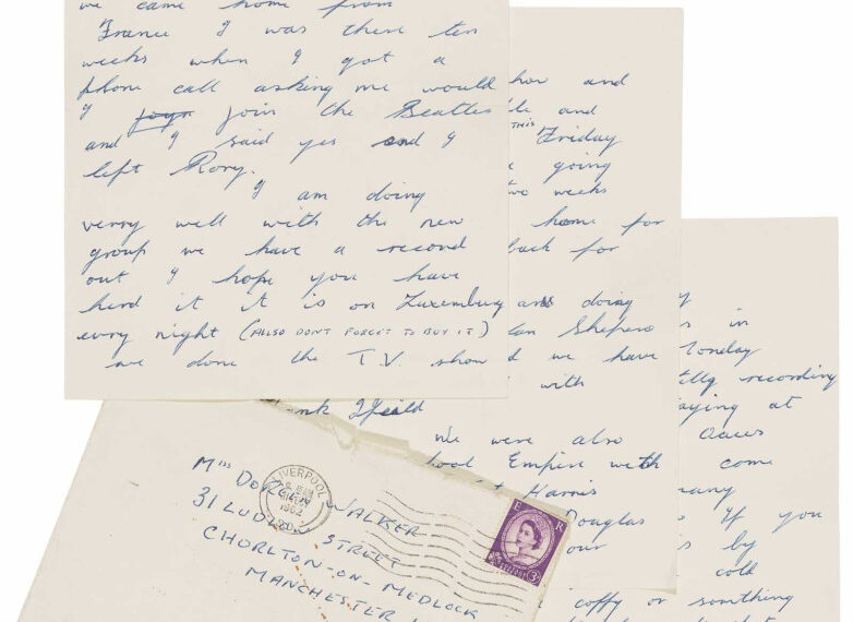 Ringo Starr Letter on Joining The Beatles and Oscar Wilde’s Schoolboy Poetry Book to Auction