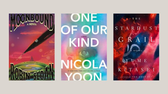 Moonbound, One Of Our Kind, The Stardust Grail book cover images  