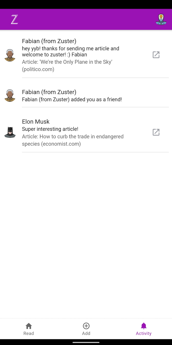 Zuster Android app