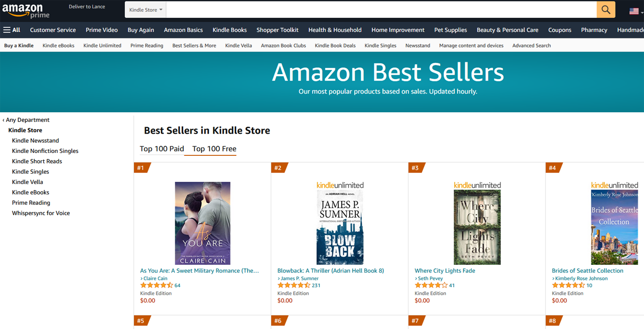 Amazon Kindle Bookstore