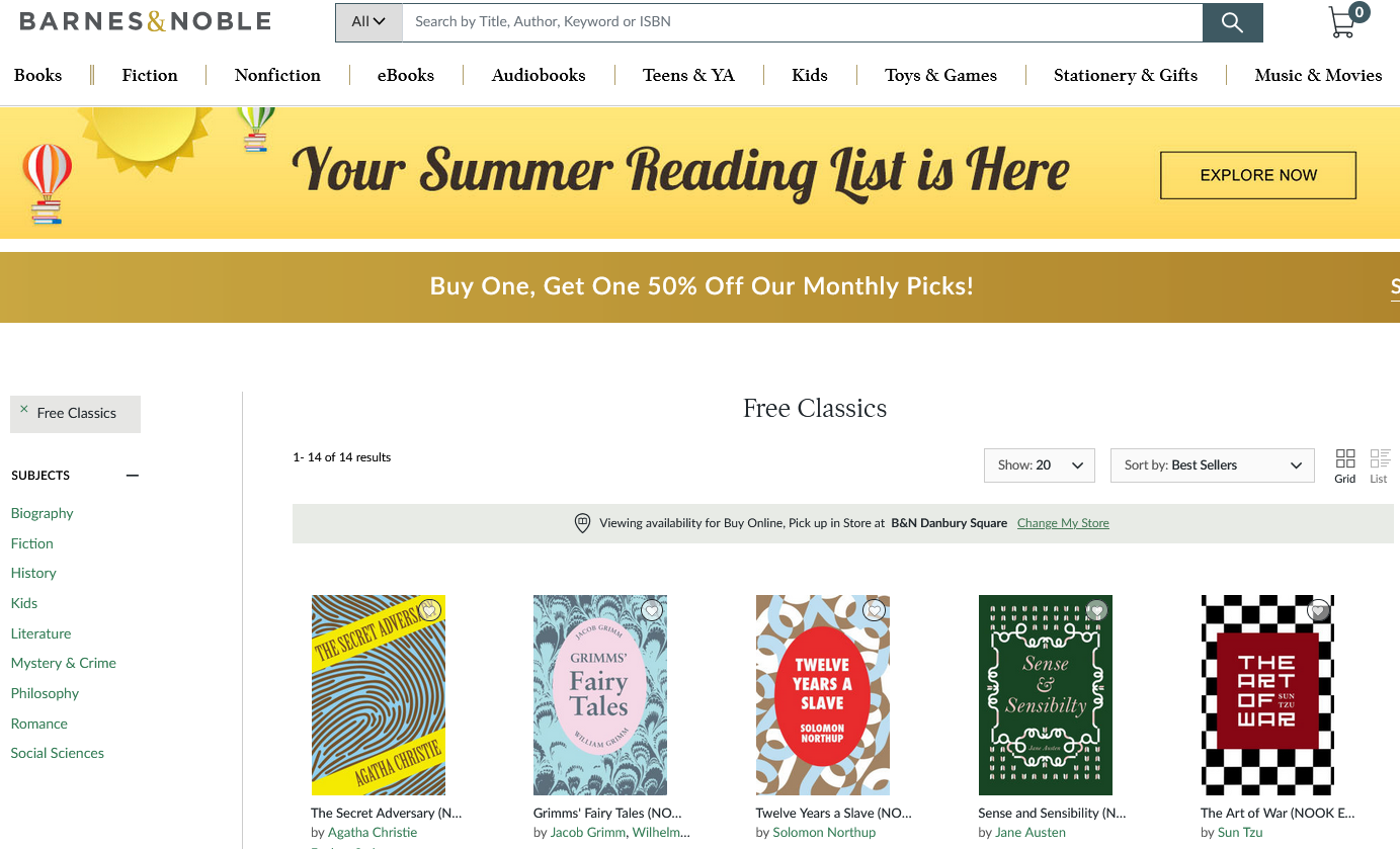 Barnes & Noble Nook Store