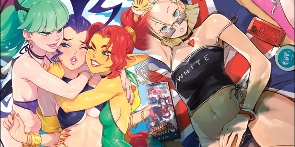 Street Fighter & Friends Swimsuit Special, new encyclopedia and more books on the way from Udon with sexy cover art options