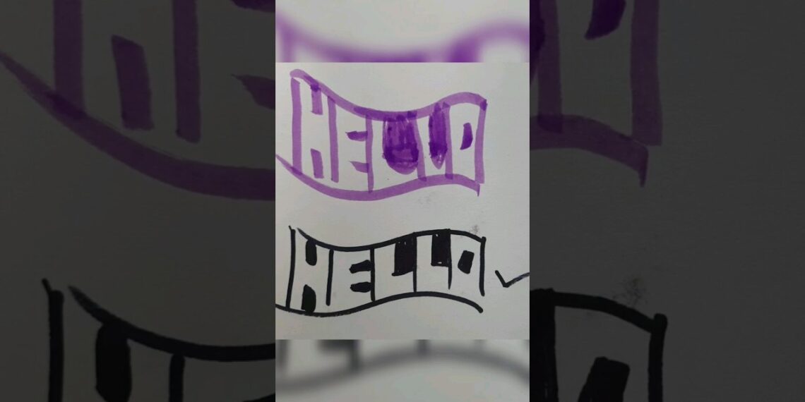 Hello writing techniques || Comment which one is better? #hello #bts #technique #shorts #ipurpleyou